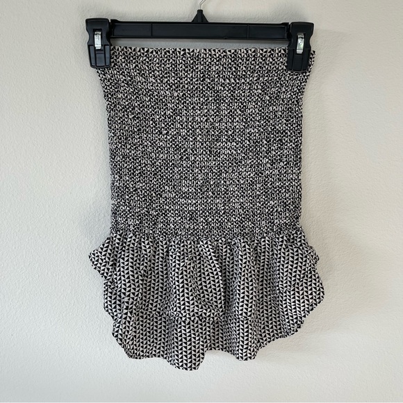 Madewell Silk Smocked Ruffle Skirt - Picture 1 of 8